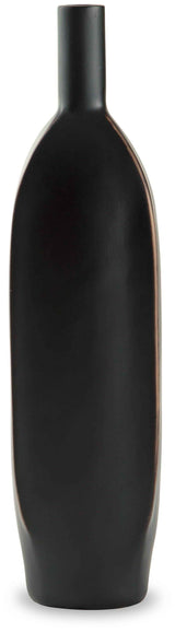 Rhaveney Black Vase by Ashley at Eve Furniture