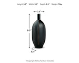 Rhaveney Black Vase by ASHLEY FURNITURE at Eve Furniture