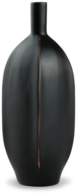 Rhaveney Black Vase by ASHLEY FURNITURE at Eve Furniture