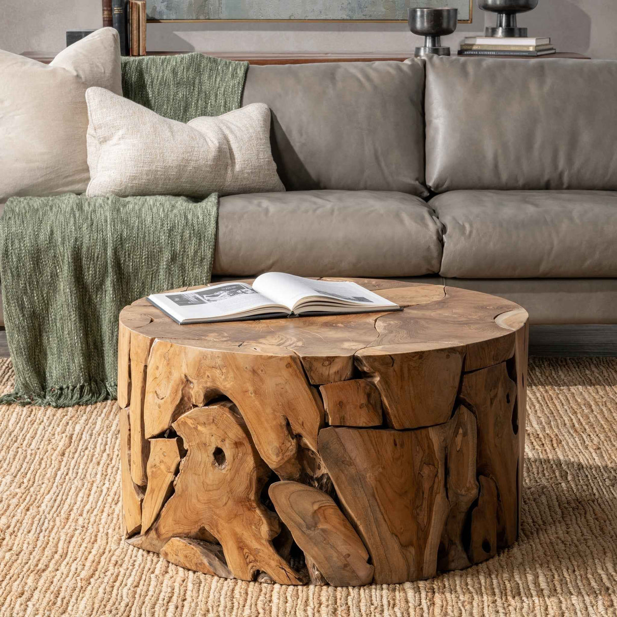 Rhea Natural Coffee Table by Classic Home at Eve Furniture