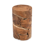 Rhea Natural Round Accent Table by Classic Home at Eve Furniture