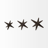Rhea (Set of 3) Brown Cast Iron Small, Medium & Large Jacks by Mercana at Eve Furniture