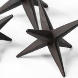 Rhea (Set of 3) Brown Cast Iron Small, Medium & Large Jacks by Mercana at Eve Furniture