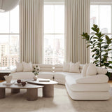 Rhema Washed Ash Organic Low Coffee Table by TOV Furniture at Eve Furniture