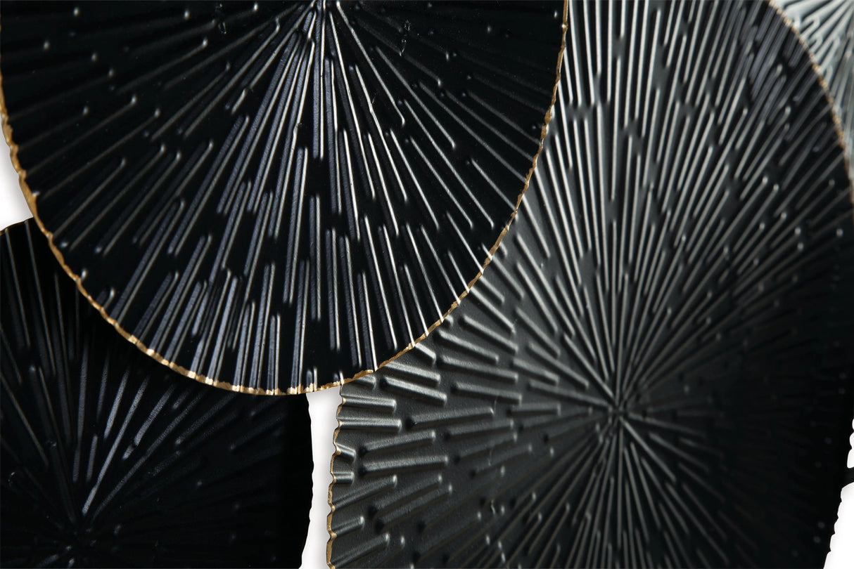 Rhetlen Black/Gold Finish Wall Decor by Ashley at Eve Furniture