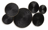 Rhetlen Black/Gold Finish Wall Decor by Ashley at Eve Furniture