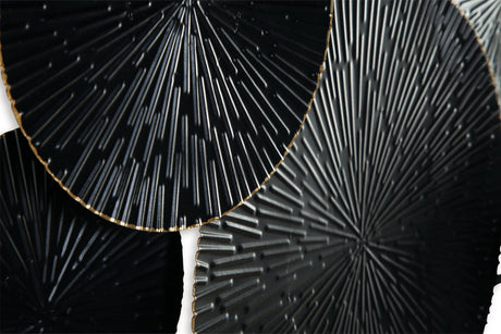 Rhetlen Black/Gold Finish Wall Decor by Ashley at Eve Furniture