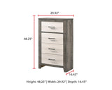 Rhett Brown and Cream Chest by Crown Mark at Eve Furniture