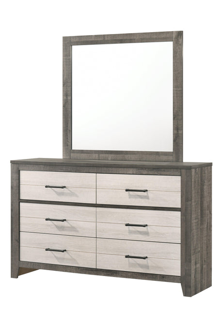 Rhett Brown and Cream Dresser by Crown Mark at Eve Furniture