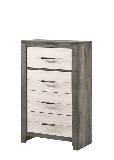 Rhett Brown and Cream LED Platform Bedroom Set by Crown Mark at Eve Furniture