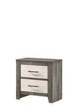 Rhett Brown and Cream Nightstand by Crown Mark at Eve Furniture