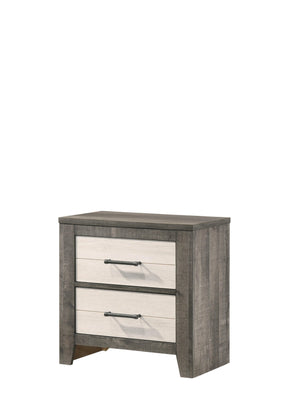 Rhett Brown and Cream Nightstand by Crown Mark at Eve Furniture