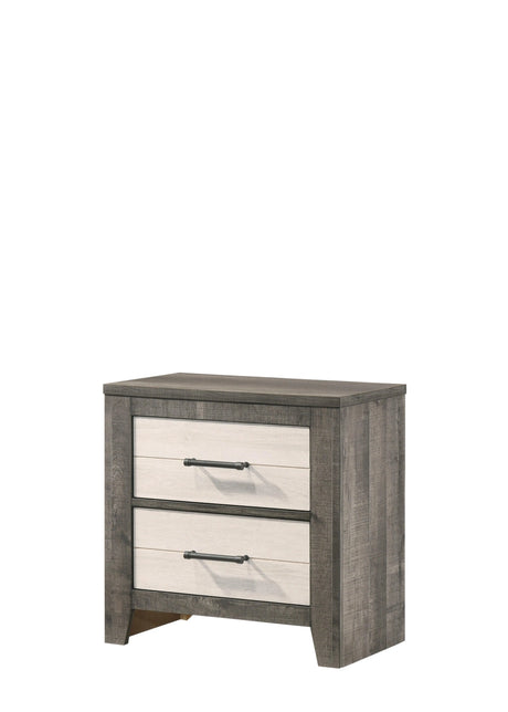 Rhett Brown and Cream Nightstand by Crown Mark at Eve Furniture