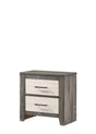 Rhett Brown and Cream Nightstand by Crown Mark at Eve Furniture