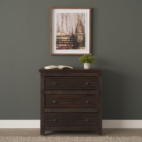 Rhett Reclaimed Wood 3 Drawer Cabinet by Mercana at Eve Furniture