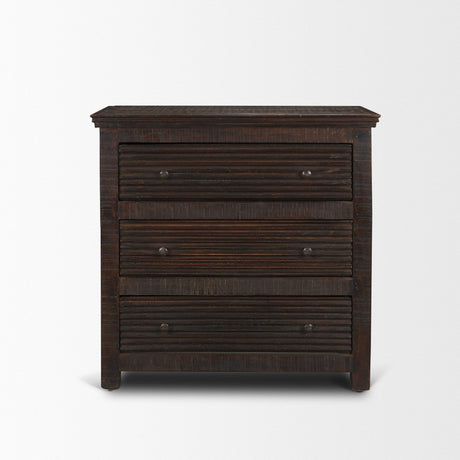 Rhett Reclaimed Wood 3 Drawer Cabinet by Mercana at Eve Furniture