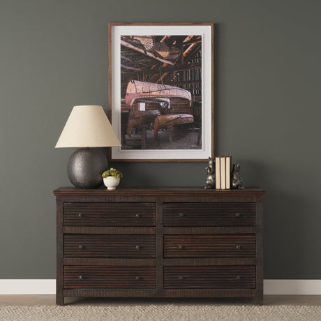 Rhett Reclaimed Wood 6 Drawer Cabinet by Mercana at Eve Furniture