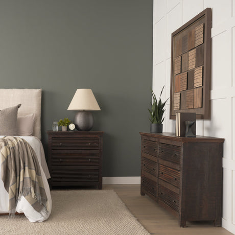 Rhett Reclaimed Wood 6 Drawer Cabinet by Mercana at Eve Furniture