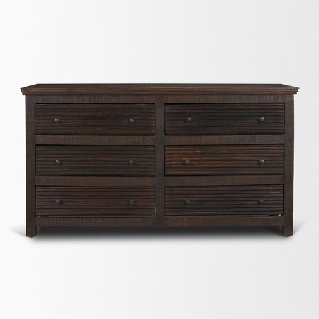 Rhett Reclaimed Wood 6 Drawer Cabinet by Mercana at Eve Furniture