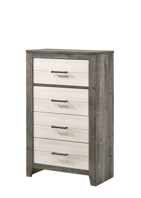 Rhett Brown and Cream Chest by Crown Mark at Eve Furniture