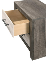 Rhett Brown and Cream Nightstand by Crown Mark at Eve Furniture