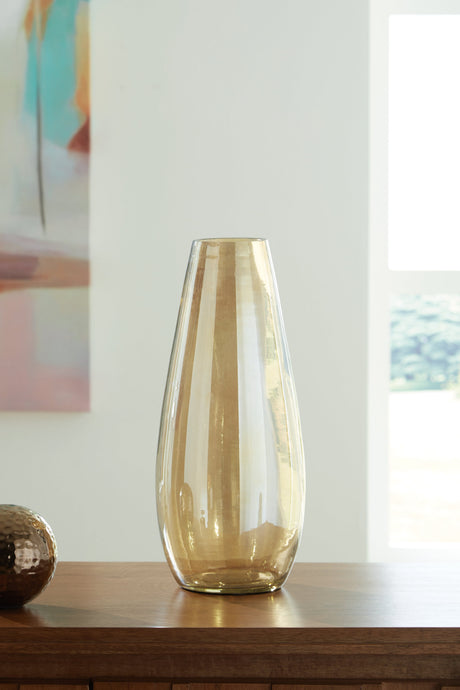 Rhettman Amber Vase by Ashley at Eve Furniture