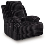 Rhine Falls Onyx Power Zero Wall Recliner by Ashley at Eve Furniture