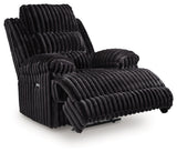 Rhine Falls Onyx Power Zero Wall Recliner by Ashley at Eve Furniture