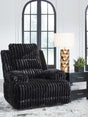Rhine Falls Onyx Power Zero Wall Recliner by Ashley at Eve Furniture