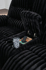 Rhine Falls Onyx Power Reclining Living Room Set by Ashley at Eve Furniture