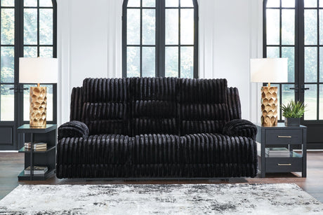 Rhine Falls Onyx Power Reclining Living Room Set by Ashley at Eve Furniture