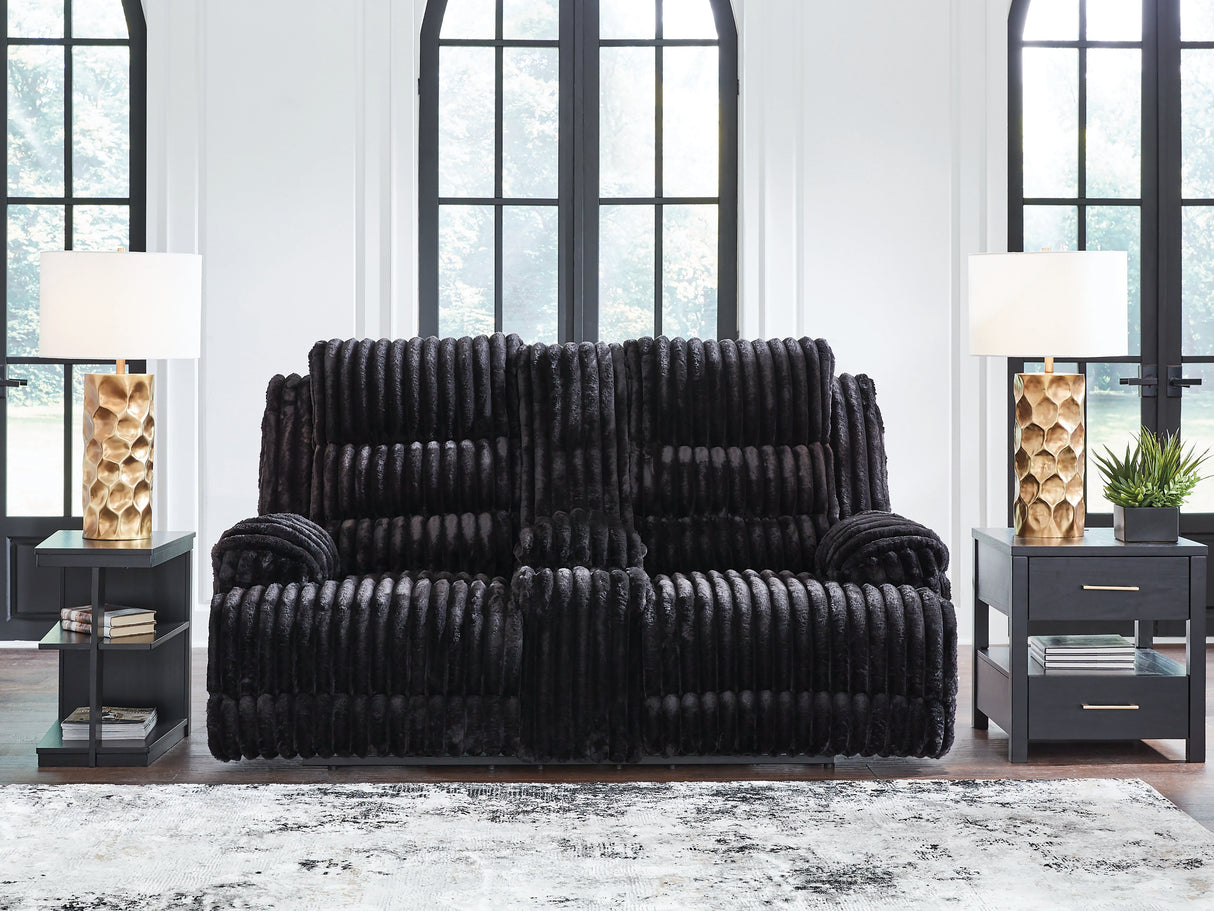 Rhine Falls Onyx Power Reclining Living Room Set by Ashley at Eve Furniture