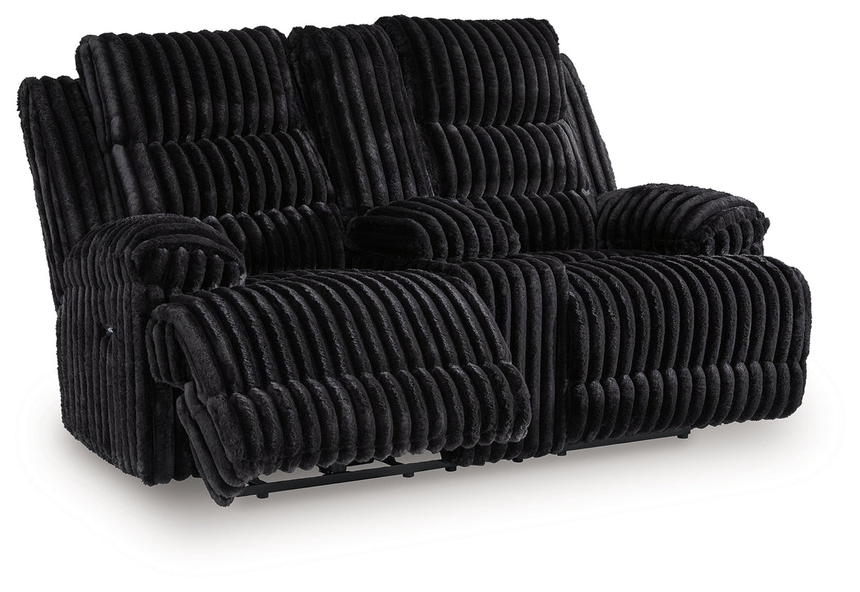 Rhine Falls Onyx Power Reclining Living Room Set by Ashley at Eve Furniture