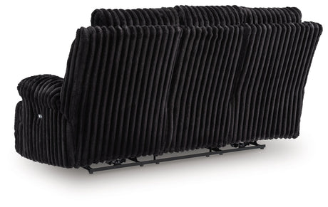 Rhine Falls Onyx Power Reclining Sofa and Loveseat by Ashley at Eve Furniture