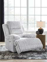 Rhines Falls Alloy Power Zero Wall Recliner by Ashley at Eve Furniture