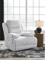 Rhines Falls Alloy Power Zero Wall Recliner by Ashley at Eve Furniture