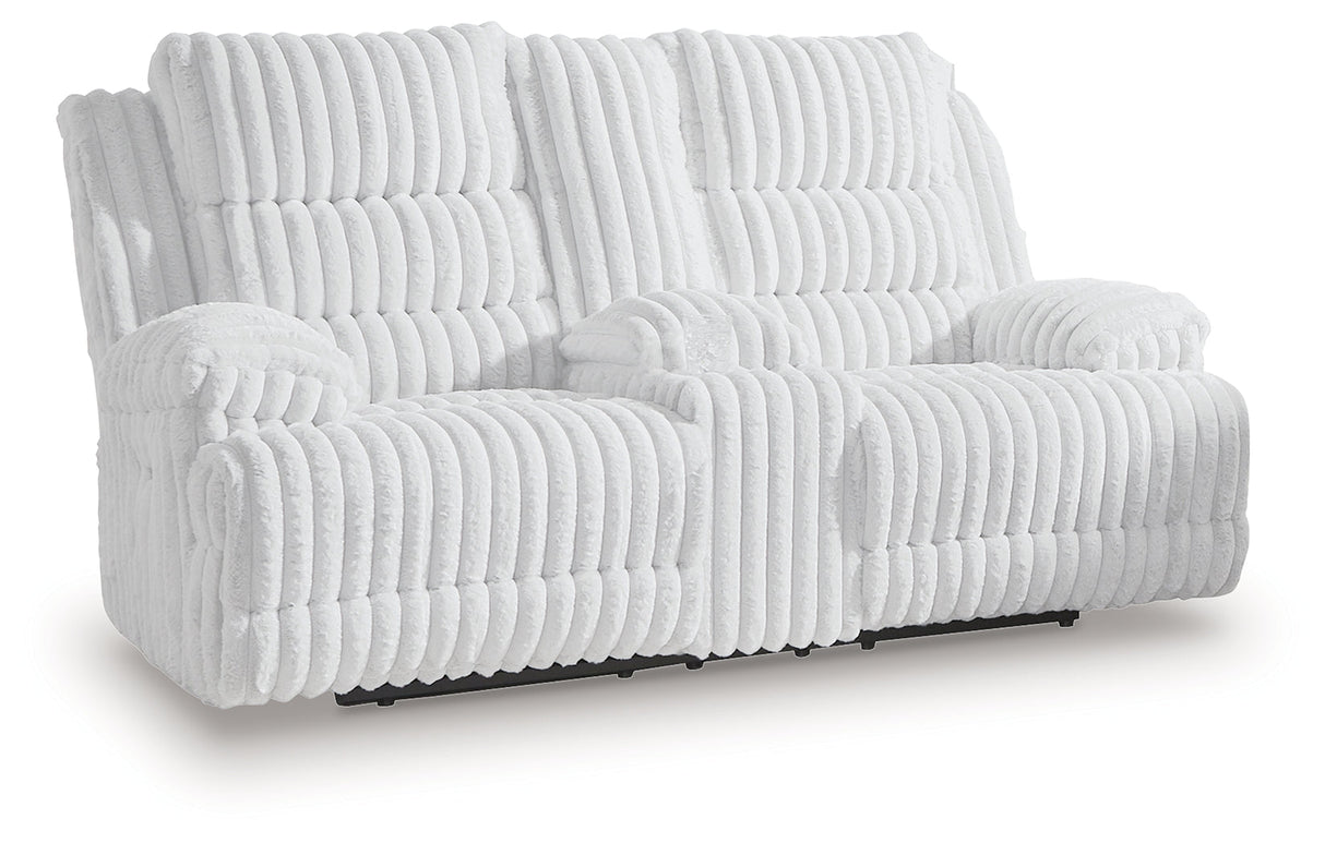Rhines Falls Alloy Power Reclining Living Room Set by Ashley at Eve Furniture