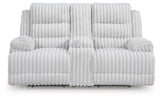 Rhines Falls Alloy Power Reclining Living Room Set by Ashley at Eve Furniture