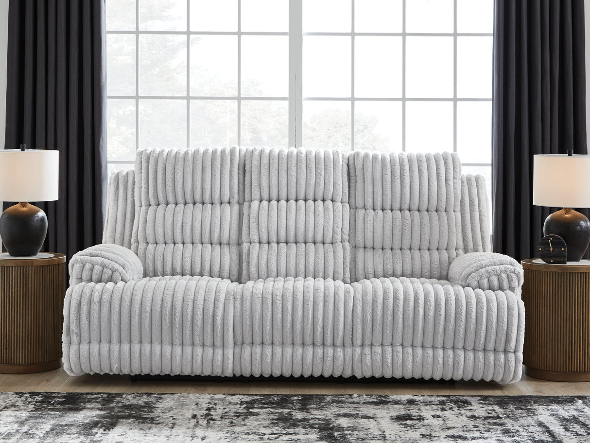 Rhines Falls Alloy Power Reclining Living Room Set by Ashley at Eve Furniture