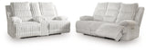 Rhines Falls Alloy Power Reclining Living Room Set by Ashley at Eve Furniture