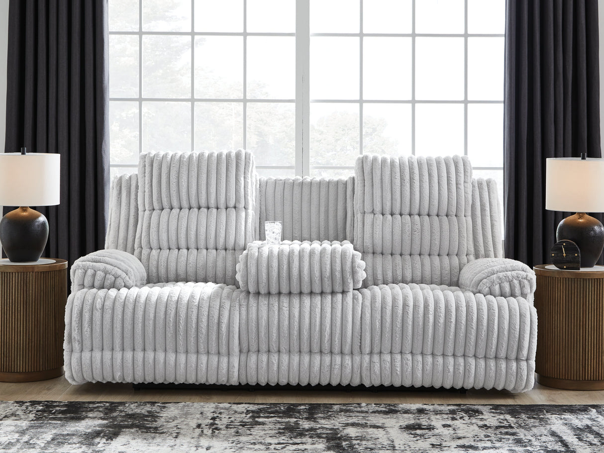 Rhines Falls Alloy Power Reclining Living Room Set by Ashley at Eve Furniture