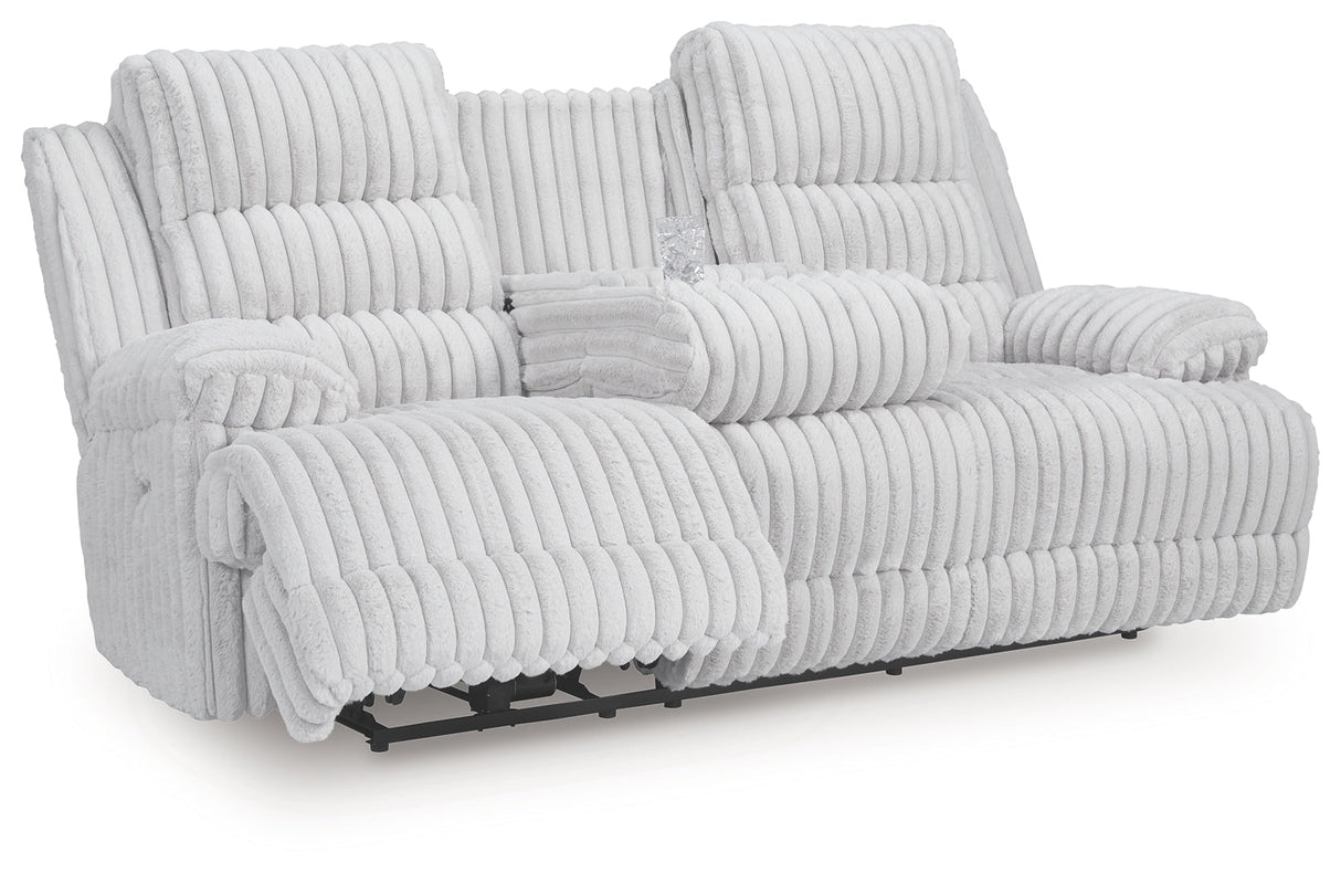 Rhines Falls Alloy Power Reclining Living Room Set by Ashley at Eve Furniture