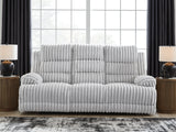 Rhines Falls Alloy Power Reclining Sofa and Loveseat by Ashley at Eve Furniture
