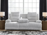 Rhines Falls Alloy Power Reclining Sofa and Loveseat by Ashley at Eve Furniture