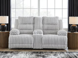 Rhines Falls Alloy Power Reclining Sofa and Loveseat by Ashley at Eve Furniture