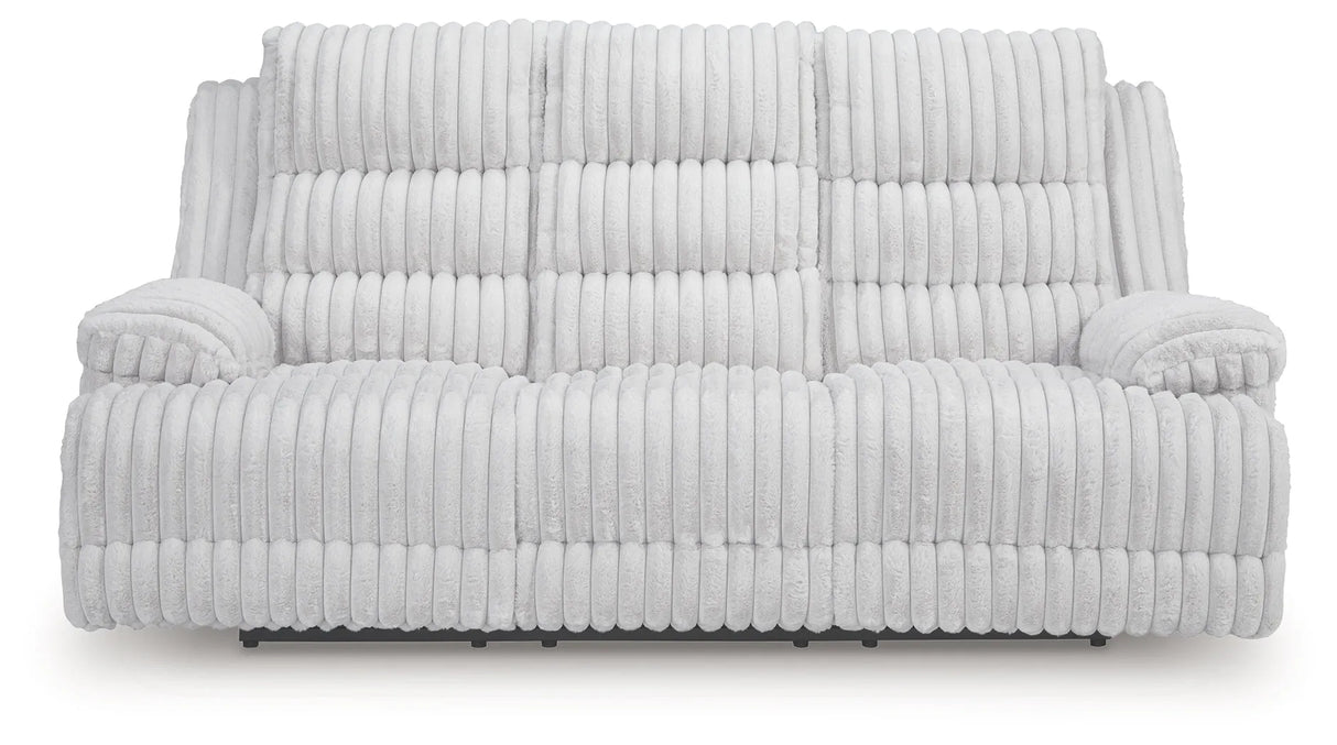 Rhines Falls Alloy Power Reclining Sofa and Loveseat by Ashley at Eve Furniture