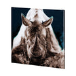 Rhino Blue by Mercana Studio a Hand Embellished Textured Canvas by Mercana at Eve Furniture