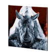 Rhino Burn Orange by Mercana Studio a Hand Embellished Textured Canvas by Mercana at Eve Furniture