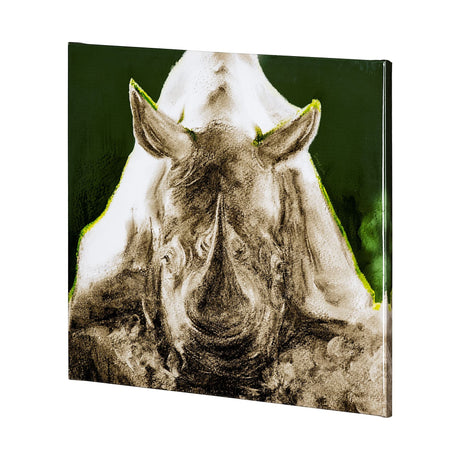 Rhino Green by Mercana Studio a Hand Embellished Textured Canvas by Mercana at Eve Furniture