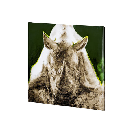 Rhino Green by Mercana Studio a Hand Embellished Textured Canvas by Mercana at Eve Furniture